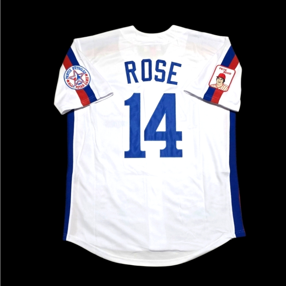 💥Pete Rose Jersey Montreal Expos Throwback ALL Stitched New With Tags! SALE!💥